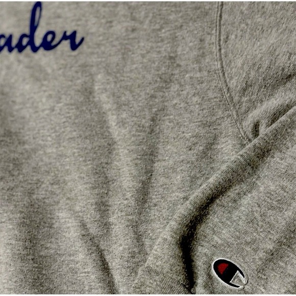 Champion Cheerleader Script Crewneck Sweatshirt Gray L Powerblend Y2K - Picture 5 of 8